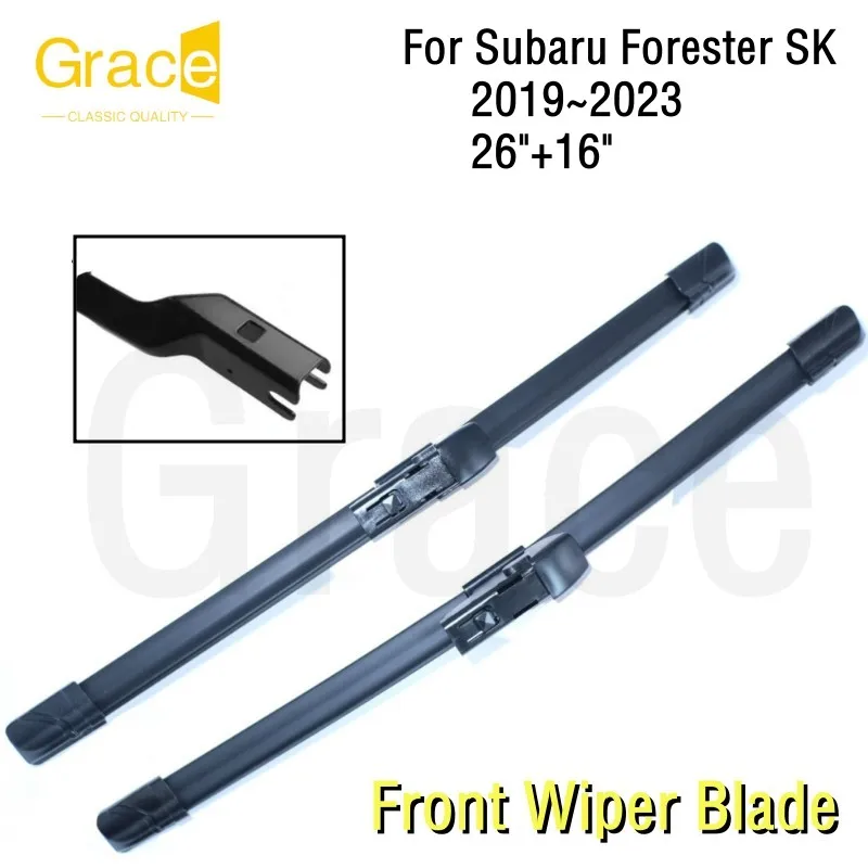 

Wiper Blade For Subaru Forester SK 26"+16" Car Windshield Windscreen Rubber 2019 2020 2021 2022 2023