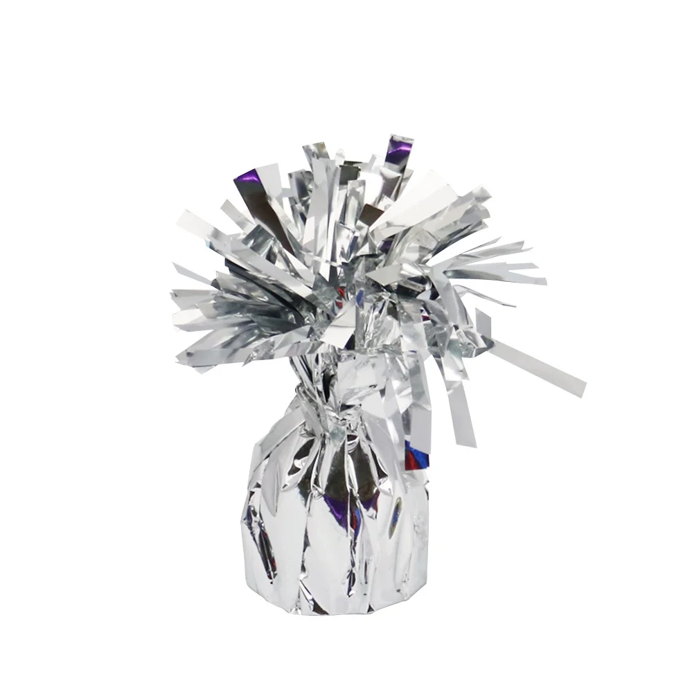 

12Pcs Metallic Silver Balloon Weights Durable Party Decorations Creative Ornaments for All Occasions Weddings Birthdays