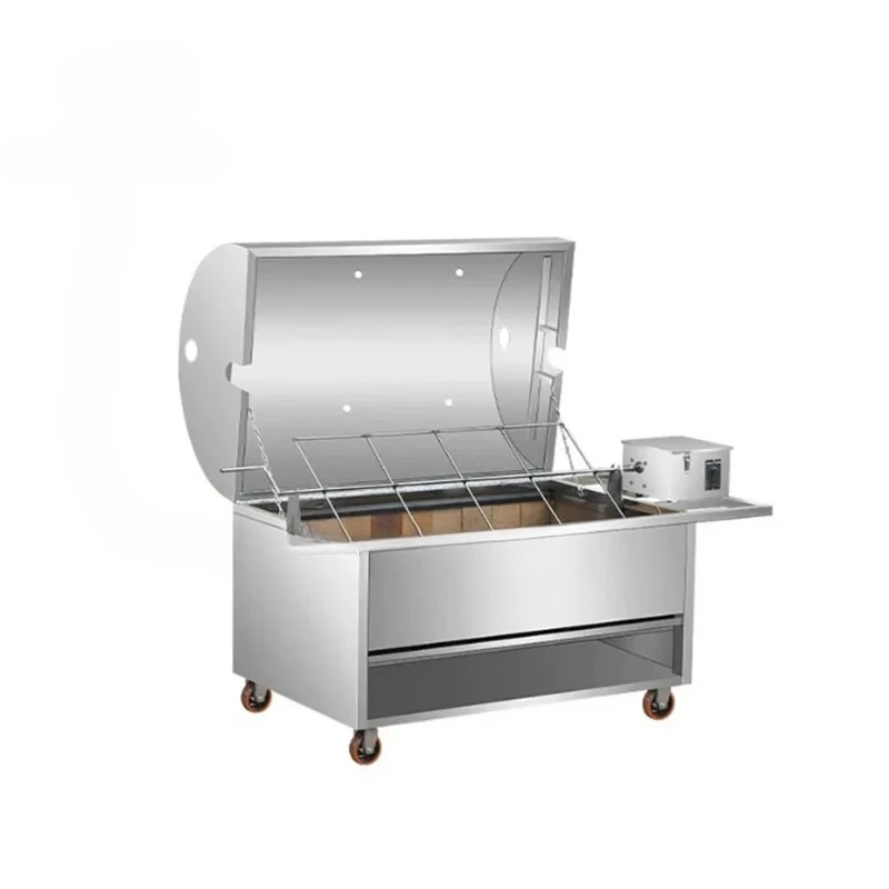 Lamb Pig Goat Charcoal Barbecue Grill Roaster Spit Rotisserie Hog Roasting Machine