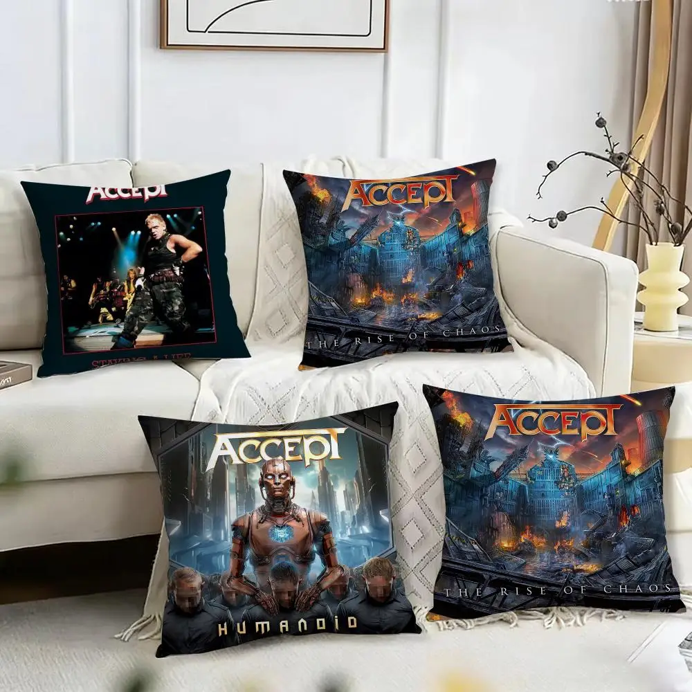 A-Accept Album Cushion Cover Pillow Case Short Plush Square Throw Pillow Covers Pillowcase Sofa Home Decor Gift