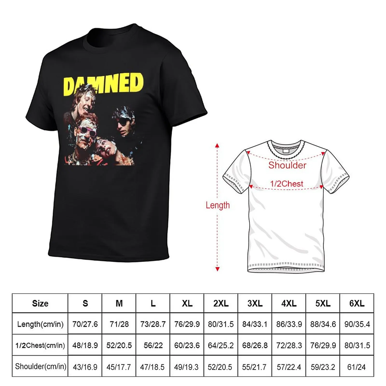 THE DAMNED T-Shirt boys whites blue archive basketball graphic tees blanks t shirt for men