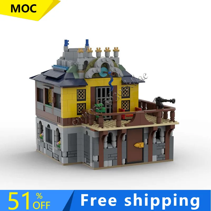 

792PCS Customized MOC-31120 Medieval Architecture Inn Model Building DIY Blocks Innovative Bricks Assembly Toys Holiday Gifts