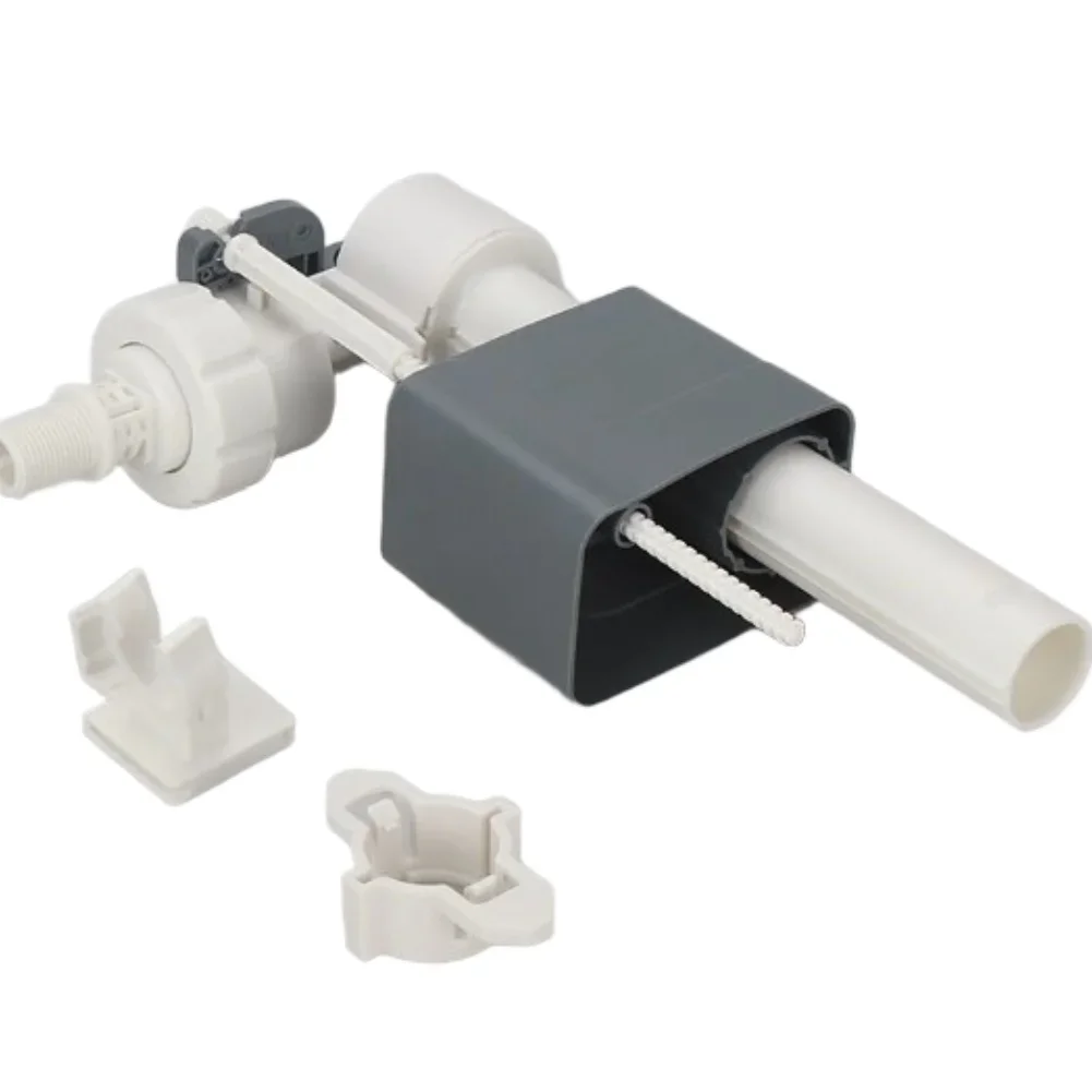 Fourpoint concealed toilet water inlet valve with straight bracket and 4 inch threaded inlet for wall mounted tanks
