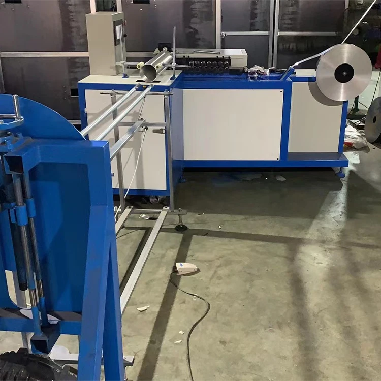 HVAC Pure Aluminum Linner Flexible Air Duct Forming Machine for Chimney Ventilation Flex Stainless Steel Pipe Making Machine