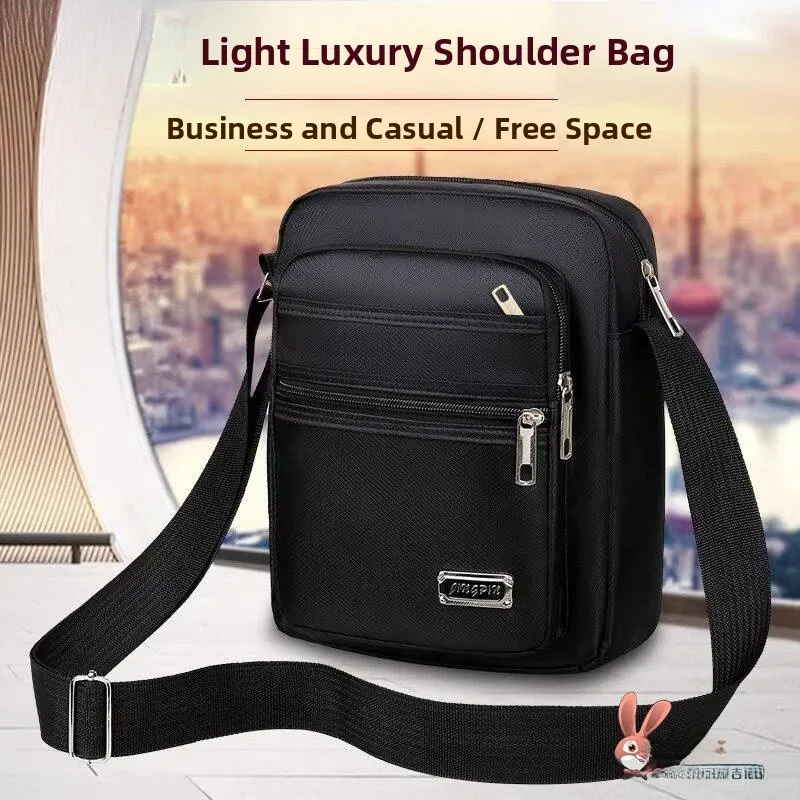 Oxford Cloth Canvas Men's Shoulder Bag Casual Crossbody Business Bag Small Backpack ABEYINUOR Brand 2025 Autumn Collection