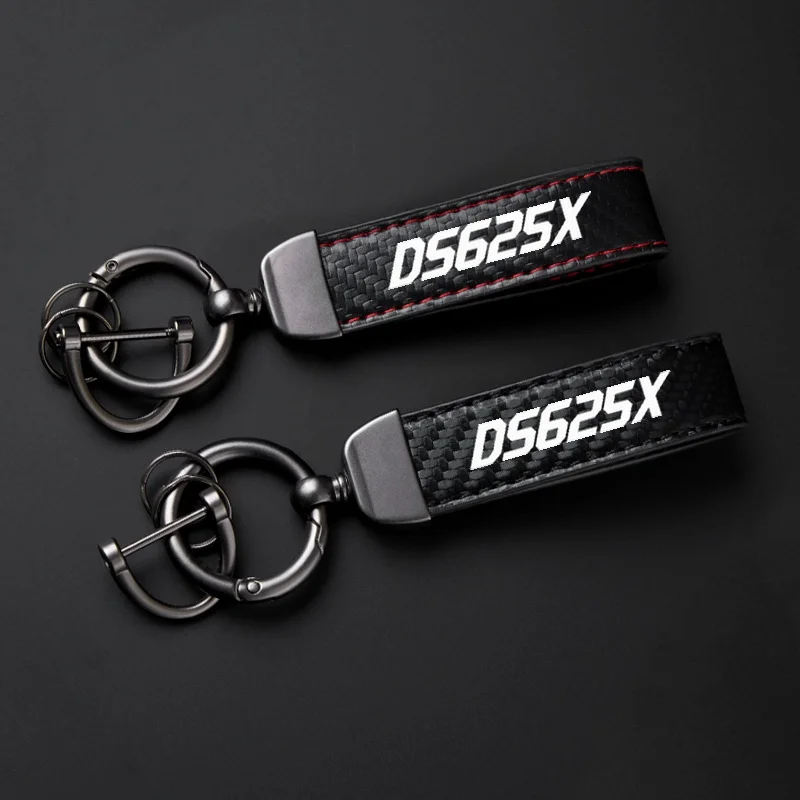 

Keyrings For Loncin Voge DS625X DS 625 X ds625x Key Ring Keys Strap High-Grade Leather Keychain Men Car Personality Motorcycle
