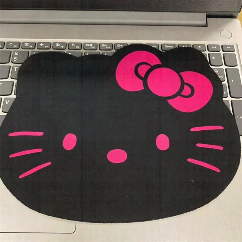 Alfombrilla de ratón Kawaii Sanrio Kitty, alfombrilla antideslizante de Anime, alfombrilla de dibujos animados para juegos, oficina, mesa de ordenador, alfombrilla de escritorio, Linda empresa