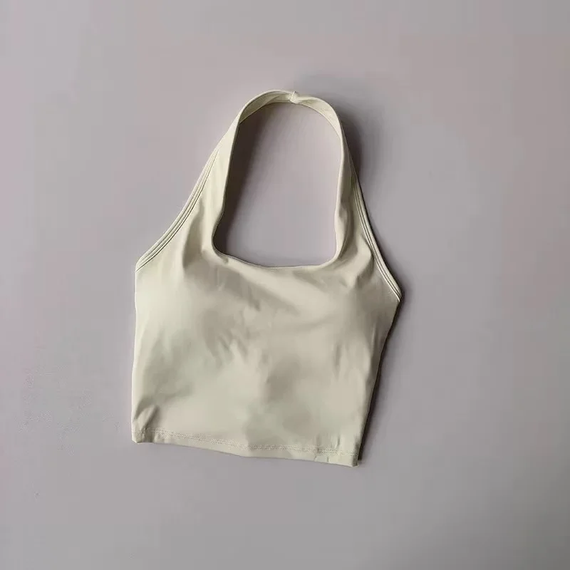 Sexy Neckholder-Sporttop für Damen, stoßfest, für Laufen, mit schönem Rückendesign, professioneller Pilates-Trainings-BH, Fitness-Yoga-Unterwäsche-Anzug – Detail 22