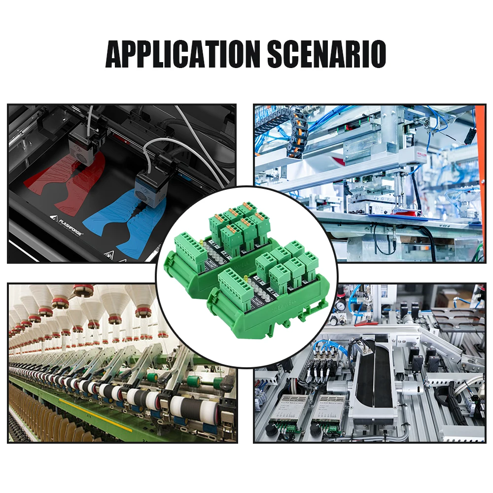 PLC وحدة الإدخال محطة كتلة 4 6 طريقة/قنوات الكهروضوئية القرب التبديل NPN PNP الاستشعار 3 أسلاك تحويل نقل المجلس #6