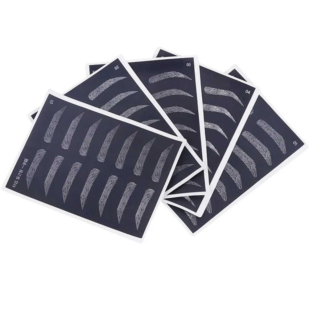 

5 Sheets Permanent Latex for Eyebrow Practice Skin Tattooing Accessories Supplies Tools