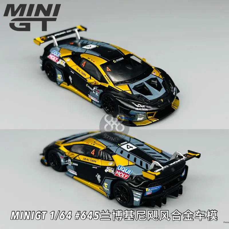 MINI GT #645 1/64 huracan GT3 EVO Die-cast Alloy Car Model Collection Display Gift