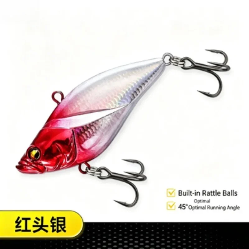 1PC All Water Layer VIB Hard Bait Built-in Rattle 45 Degree Swimming Angle 10 Colors 5g 40mm 8g 50mm 12.5g for Predator Fish