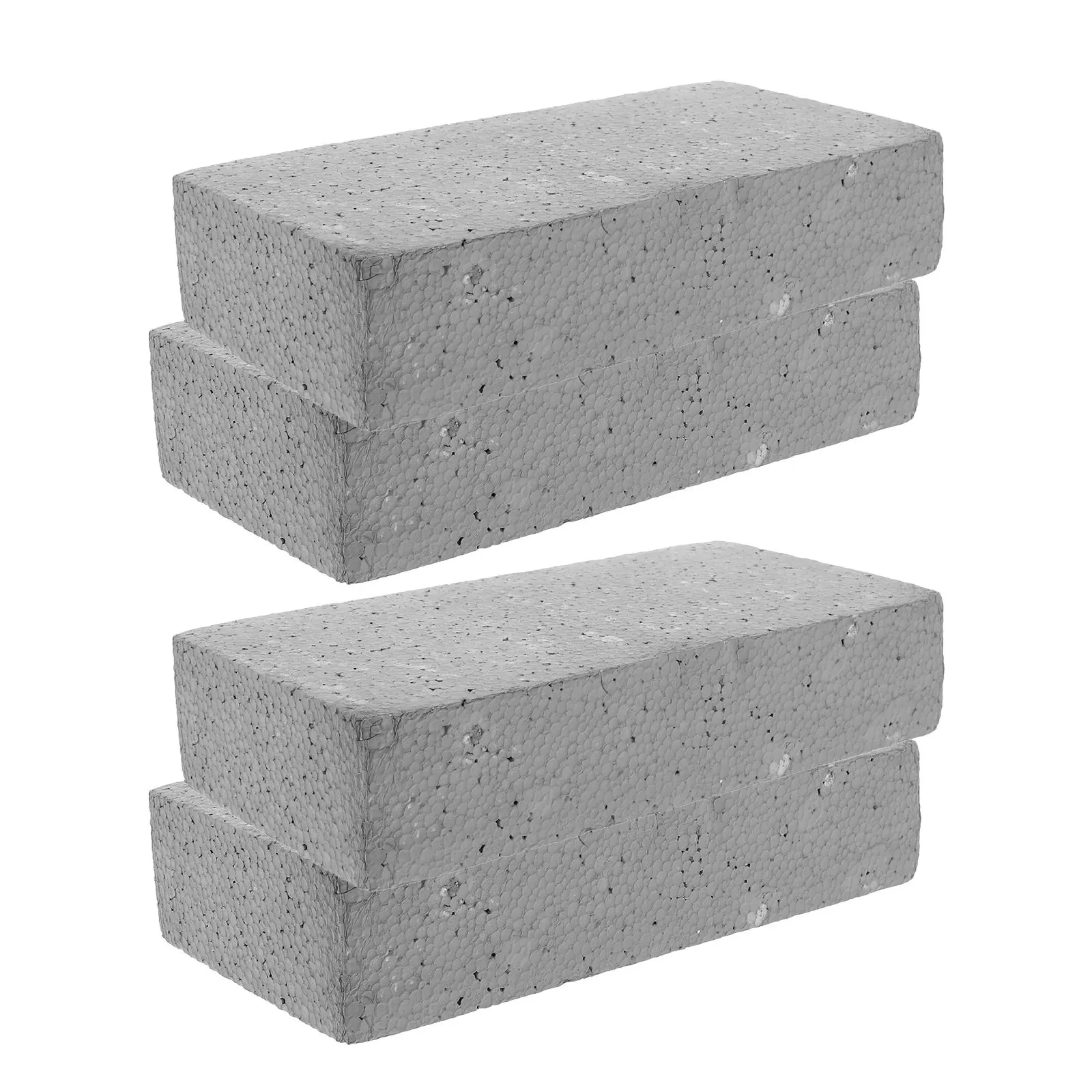 

Набор из 4 легких пенопластовых кирпичей: реалистичные муляжи для комедийных представлений, сценических шуток и розыгрышей, гигантские строительные блоки