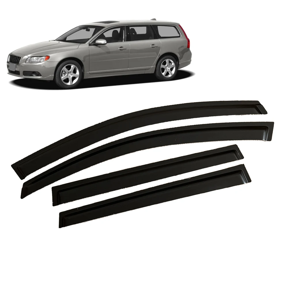 

Window Visor for VOLVO V70 2008 2009 2010 2011 2012 2013 2014 2015 2016 Weathershied Door Visor Wind Sun Rain Guards Side