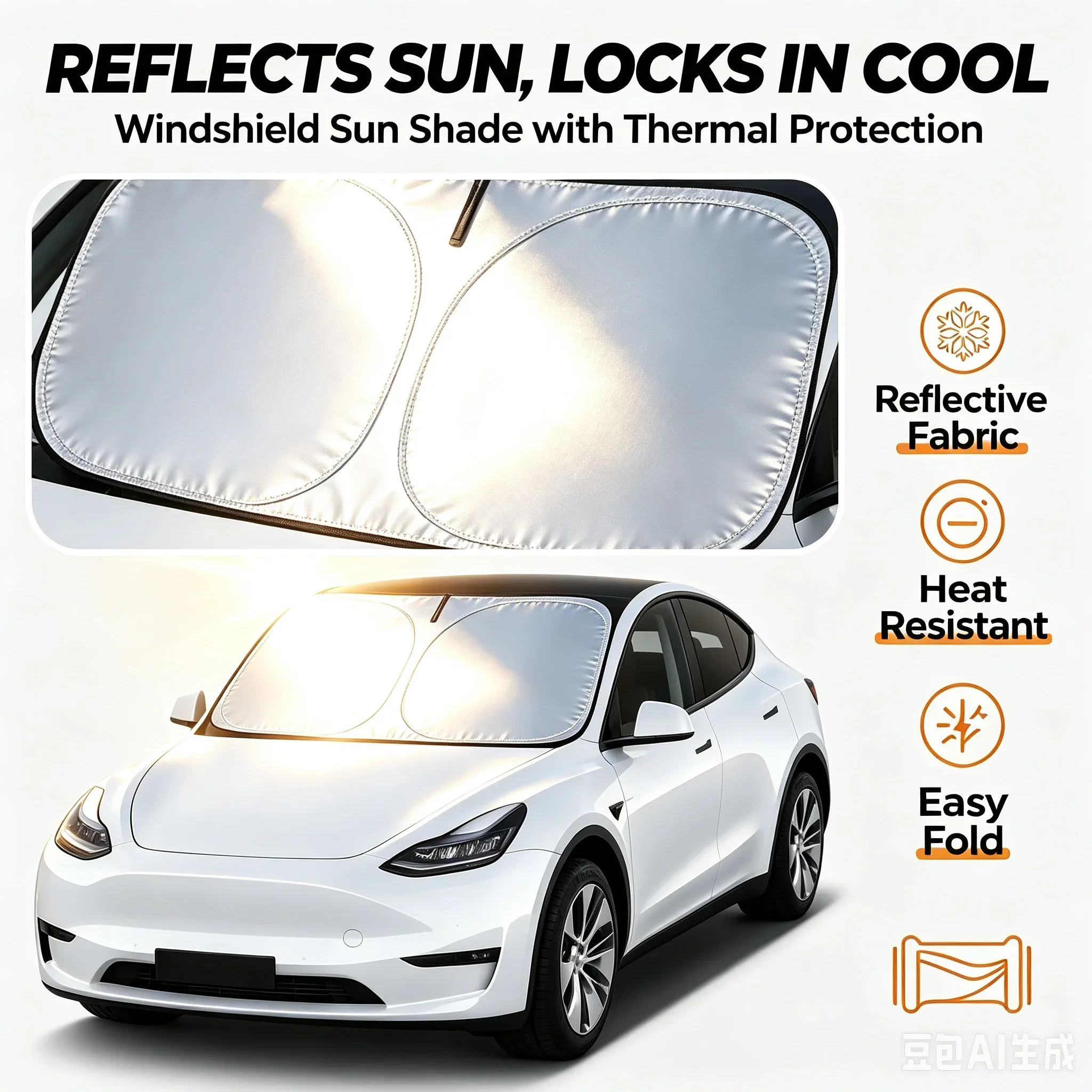 Folding Car Window Sunshade Cover Sun Shade Windshield Visor Protector Windscreen Auto UV Protection Curtain Styling Accessories