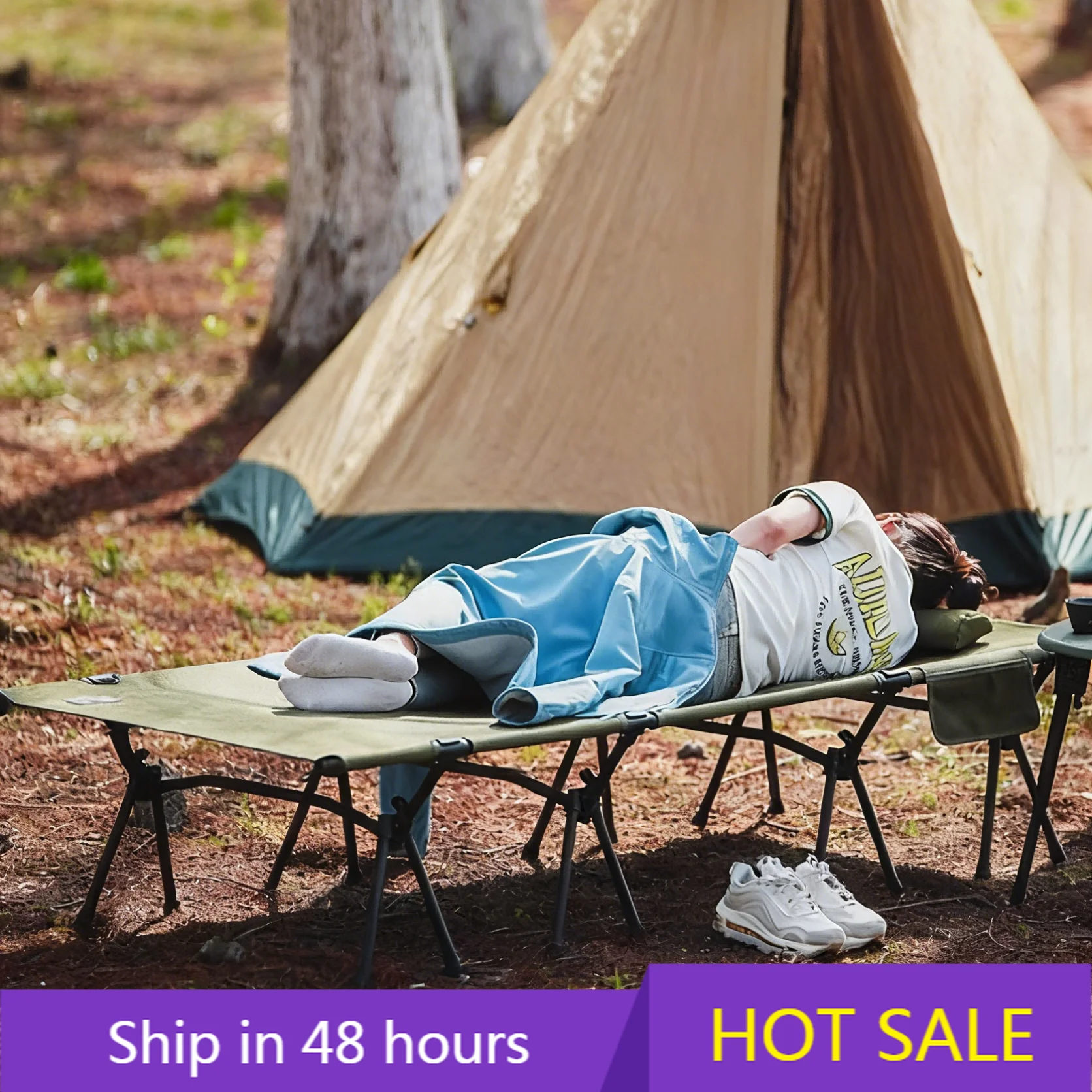 

POWER LEAP High Quality Folding Beds Cots Multi Purpose Folding Cot for Camping Home and Hospital Use