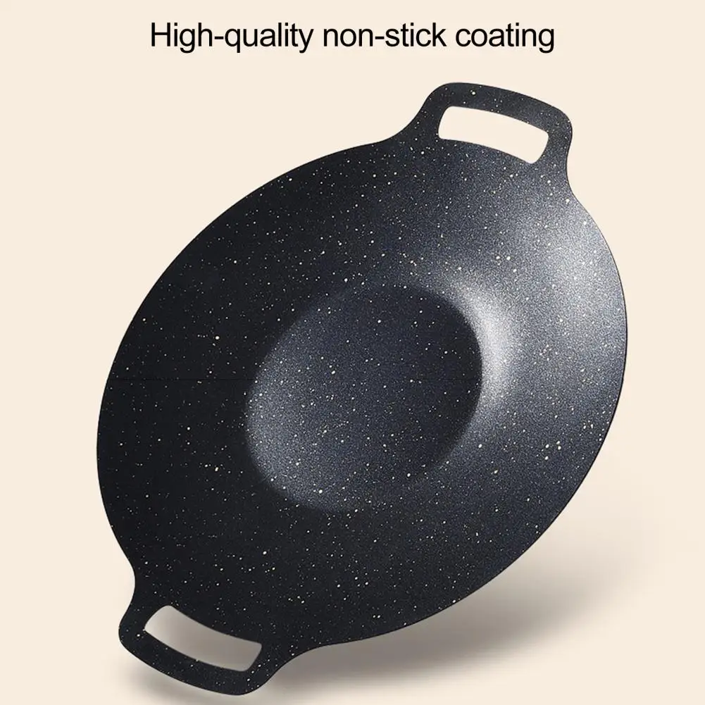 

Portable Picnic Grill Plate Gas Stove Grill Pan Non-stick Lightweight Round Grill Pan for Baking Grilling Bbq Multi-function