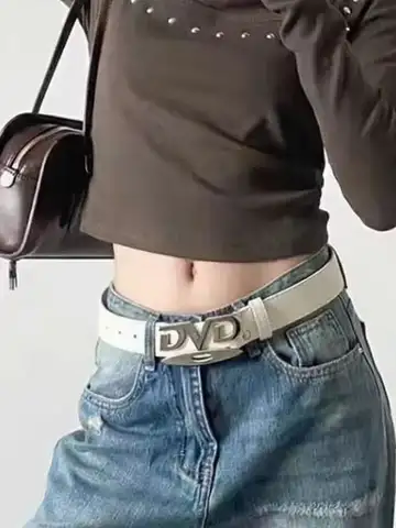 2026 Y2k Retro Dvd Tokalı Kemer Kadın Modası Bel Bandı, Trendy Niş Tasarım, Çok Yönlü Aksesuar Kotlar İçin Mükemmel, Gösterişli