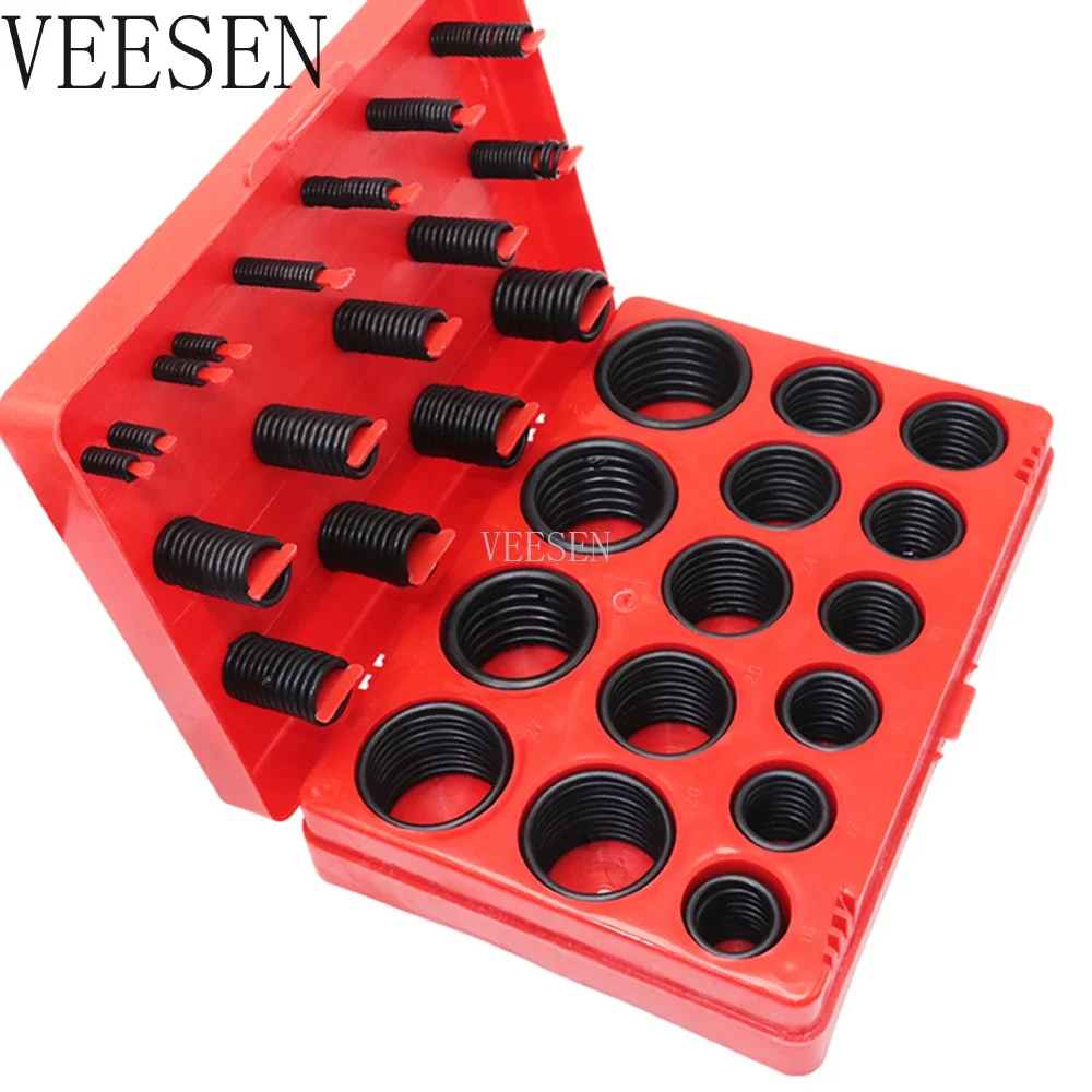 347pcs 30 Sizes NBR O Ring Seal Assortment Set Metric Universal Rubber O-s for Automotive Truck Plumbing Sealing  Kit