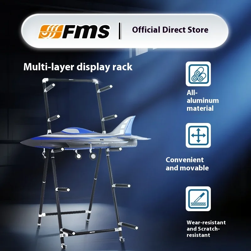 

FMS model airplane display rack storage rack with wheels foldable aircraft display storage props