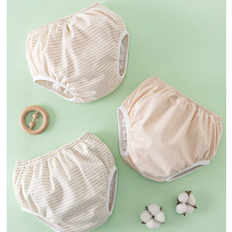 ABDL Waterproof Cloth diapers Briefs Underwears Reusable Soft High Waist Pure Cotton Training Panties Bloomers