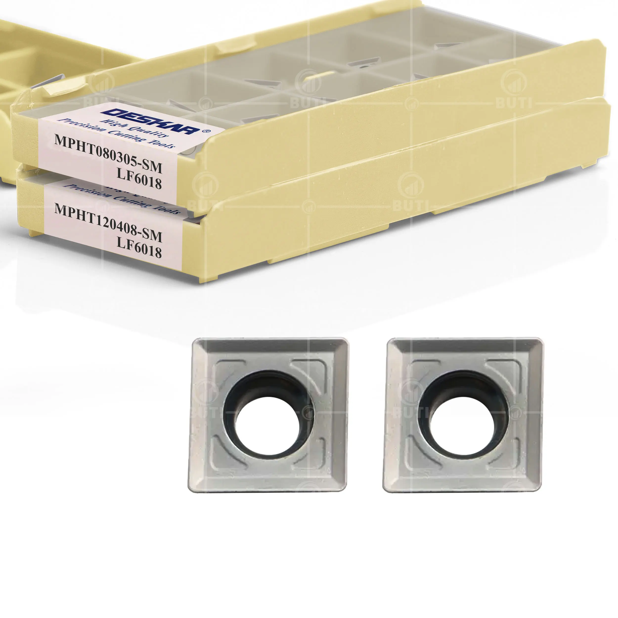 Imagem -03 - Deskar- Cnc Torno Ferramenta Fresagem Inserção Mpht120408 sm Lf6018 Mpht060304 sm Lf6018 Mpht080305 100 Original Aço Inoxidável