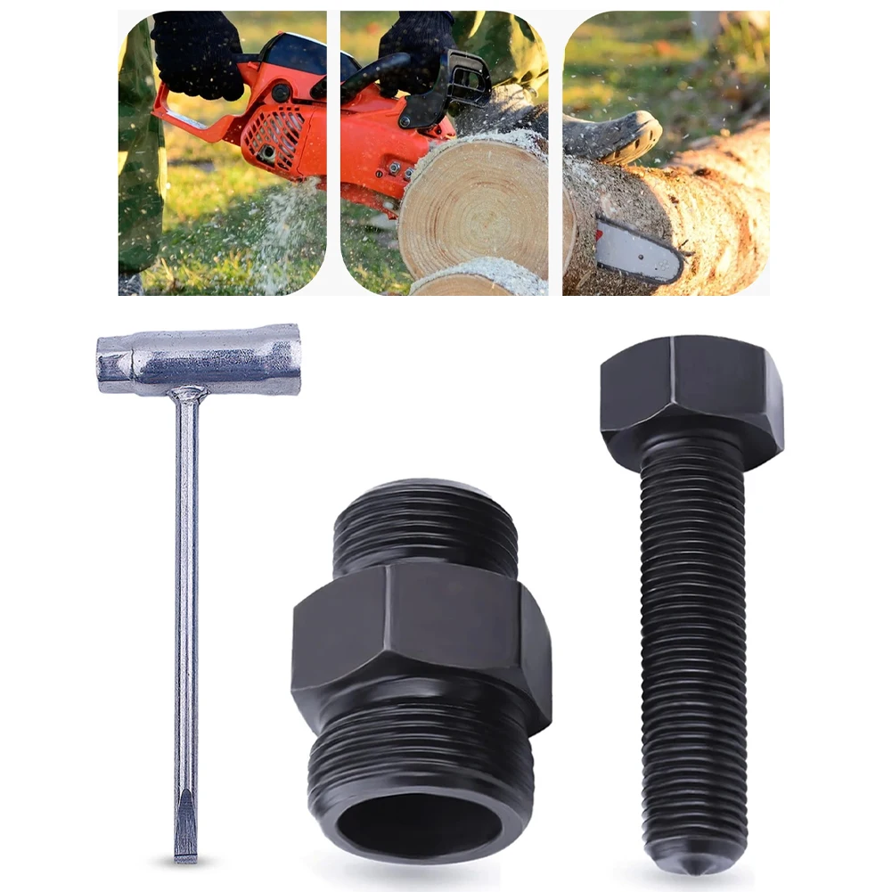 2Pcs Metal Thread Flywheel Puller And 13x19mm Wrench For 026 028 030 031 MS260 MS360 Chainsaw Maintenance Removal Tool
