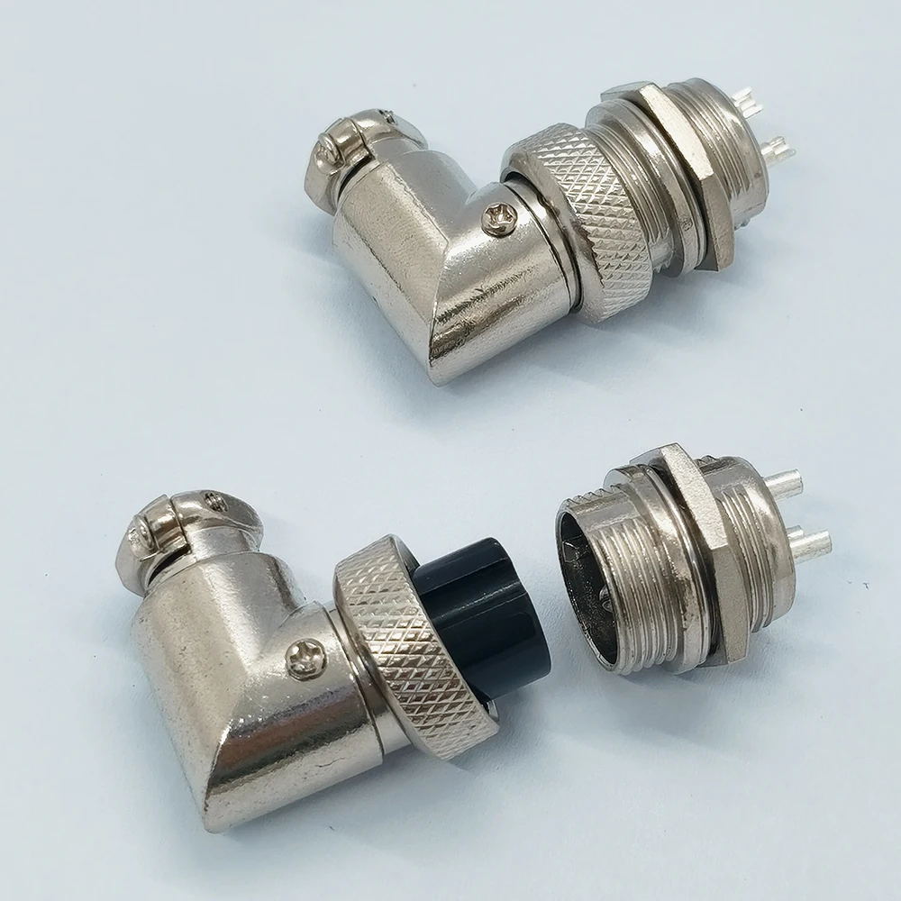 1 Set GX16 Luftfahrt-Steckverbinder, Komplettset 2/3/4/5/6/7/8/9/10-polig, rechtwinkliger elektrischer Steckverbinder – Detail 4