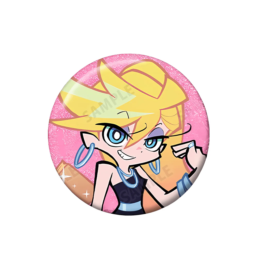 Panty & Stocking with Garterbelt Panty 58mm Acrylic Stand Keychain Metal Badge Brooch Pin Kawaii Itabag Accessories Otaku Gift