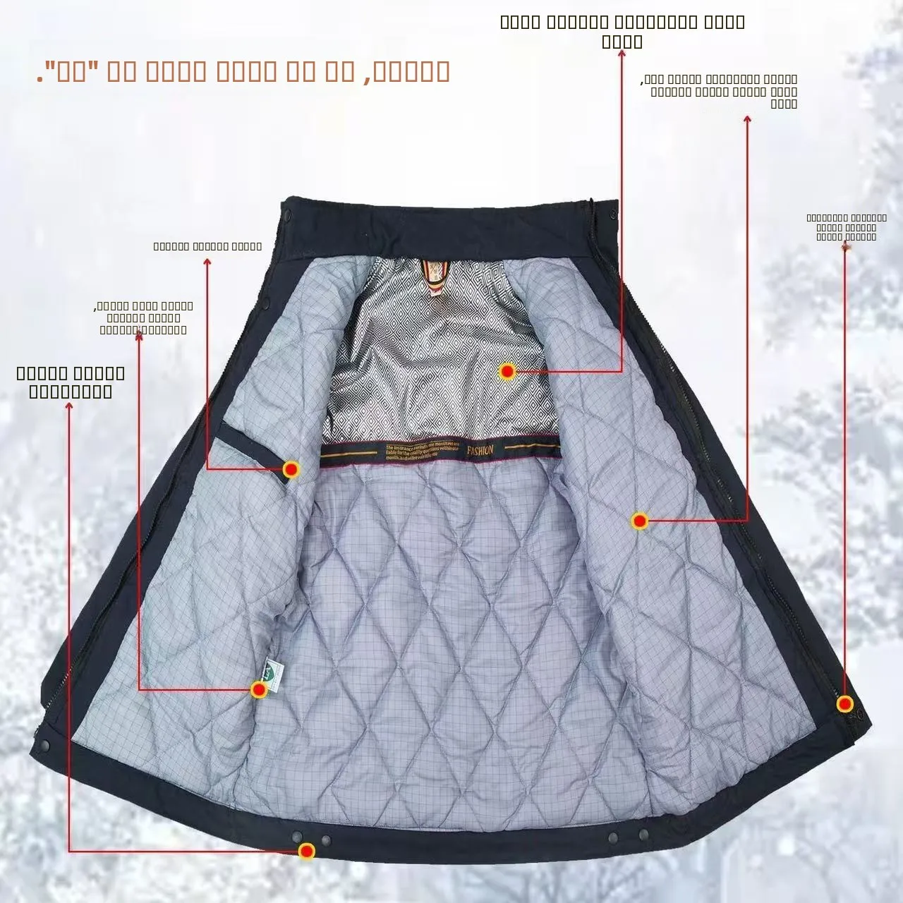 Jaket Katun Murni Thiened Berlapis Kapas untuk Musim Dingin, Mantel Katun Isolasi Hangat dengan Kerah Tegak atau Lengan Panjang, Pakaian Luar Pria