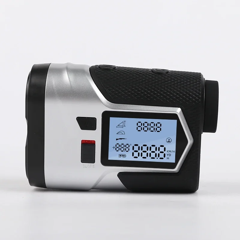 1200m Golf Laser Rangefinder Rechargeable 650m Slope Adjusted Flag-Lock Vibration Laser Distance Meter Telescope Hunting