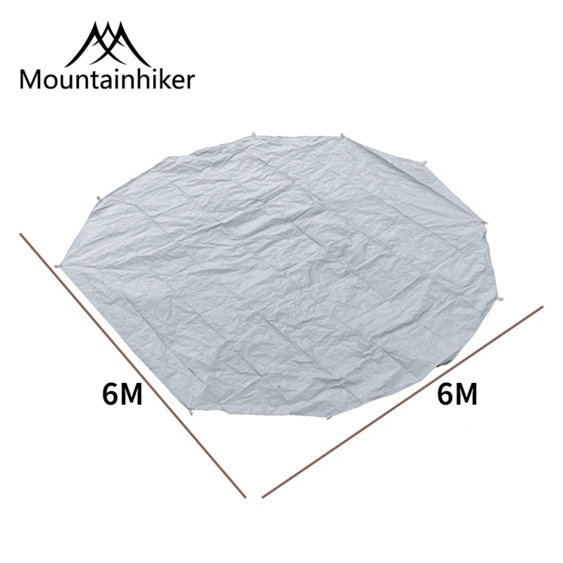 Mountainhiker 2022 New Version PE Waterproof Moisture Proof Footprint 600*600cm High Quality Yurt and Pyramid Floor Groundsheet