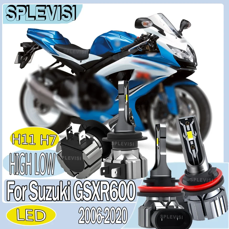 

Nighttime Visibility motorcycle Headlight High Low Beam For Suzuki GSXR600 2006 2007 2011 2012 2013 2014 2015 2016 2017-2020