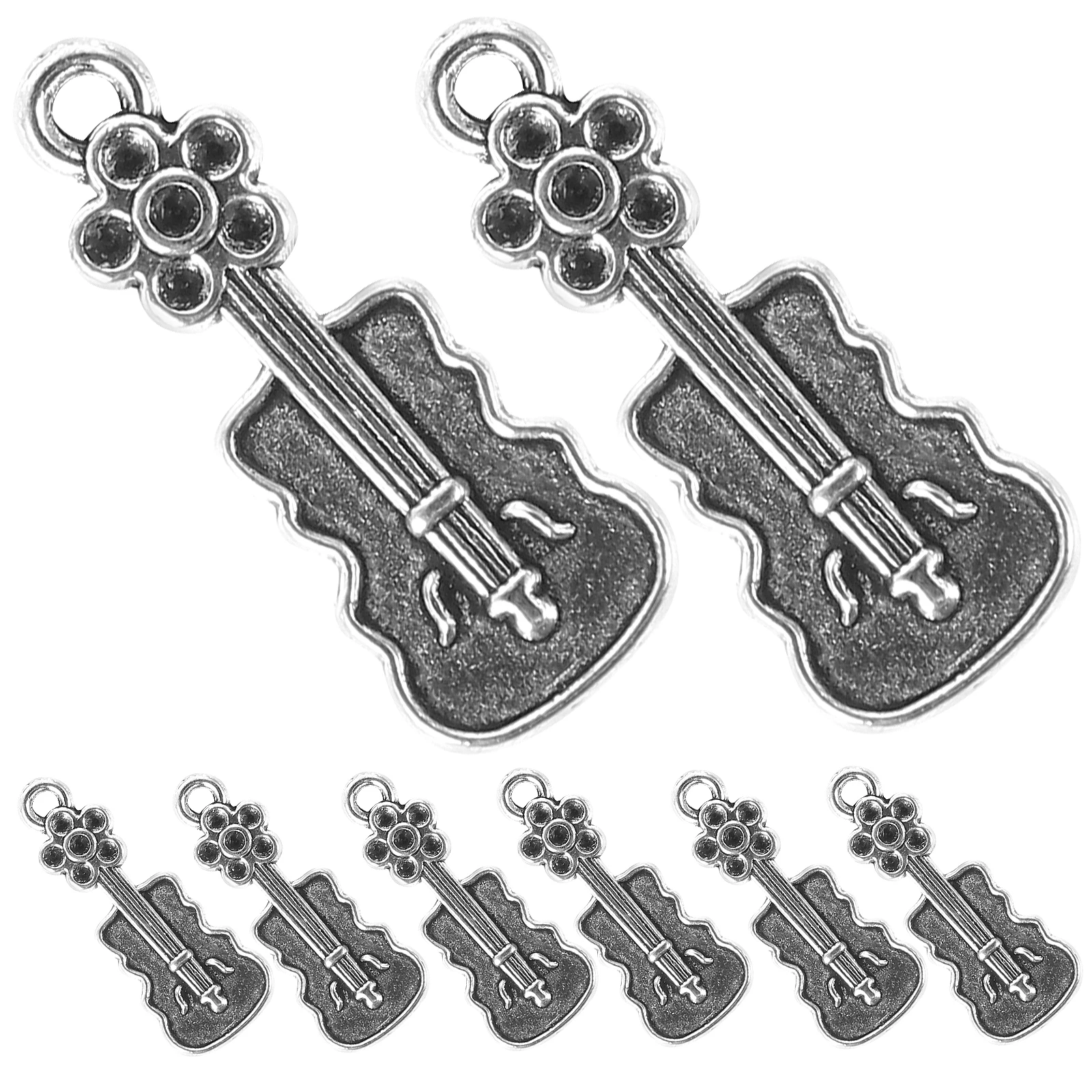 

20 Pcs Violin Pendant Aesthetic Charms for Jewelry Making Bracelet Earring Jewellery