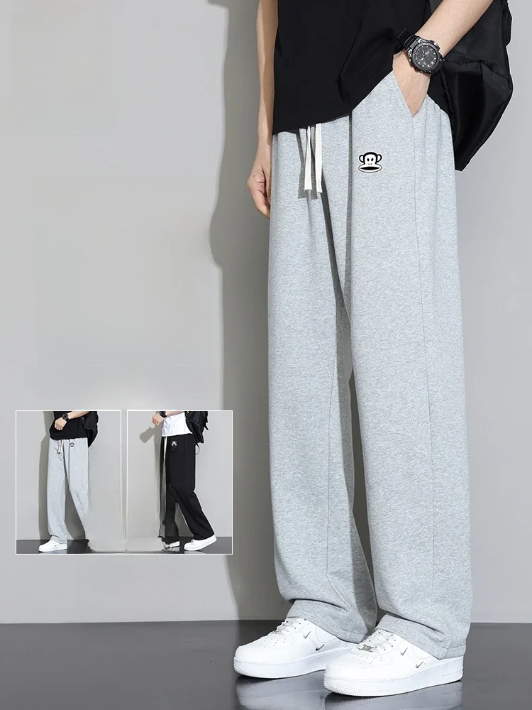 

Мужские спортивные брюки Paul Frank с флисовой подкладкой, свободные, прямого кроя, удобные, дышащие, из смесового хлопка, осень-зима