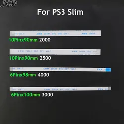 Jcd 10 stücke für sony ps3 slim 2000 2500 3000 4000 power reset schalter flex kabel 6pin 10pin flexible flache band kabel