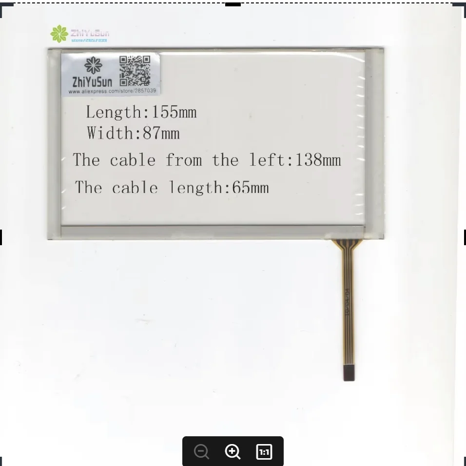 ZhiYuSun Wholesale KL-TP-2073 155mm*87mm NEW 6.2inch 4 line For Car DVD touch screen panel 155*87 glass this is compatible