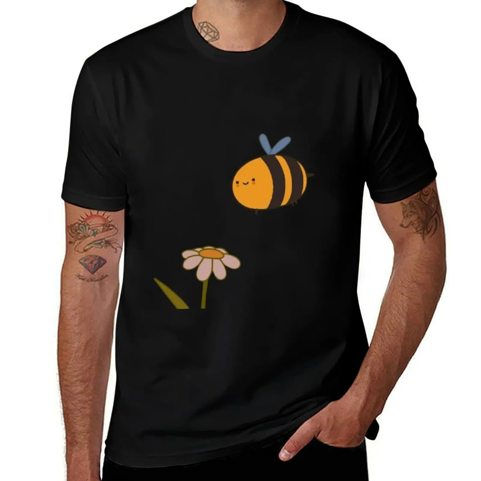 

Cute Adventure Time Bee T-Shirt street wear for a boy tops luxury clothes men