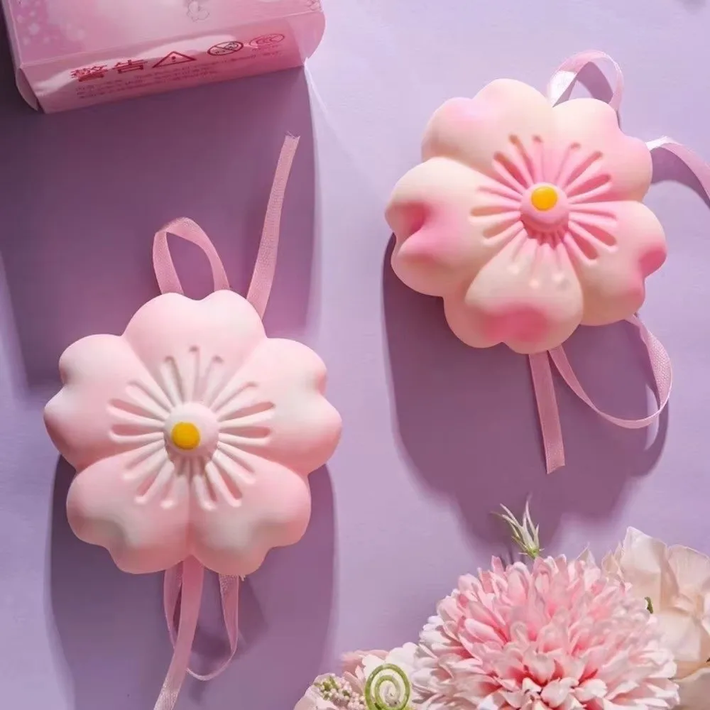 Sensory Cherry Blossom Shape Squeezable Slow Rising Soft TPR Pinch Slow Rebound Novelty Squishy Restlessness