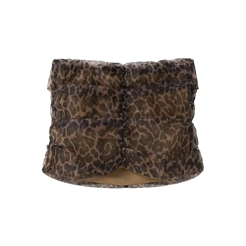 

JNLEAOG модный топ без рукавов с леопардовым принтом Ogeea, женская одежда, уличное летнее новое поступление