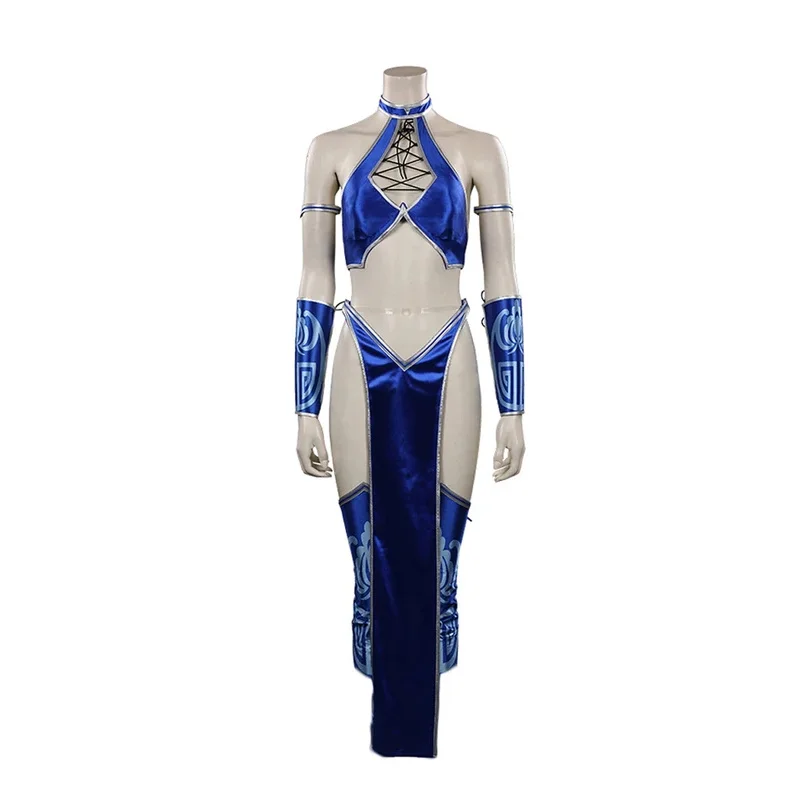 qq273Mortal Kombat Cosplay Kostüm KATANA Outfits Frauen Anime Spiel Halloween Karneval Partei Rolle Spielen Kleidung Damen Mode