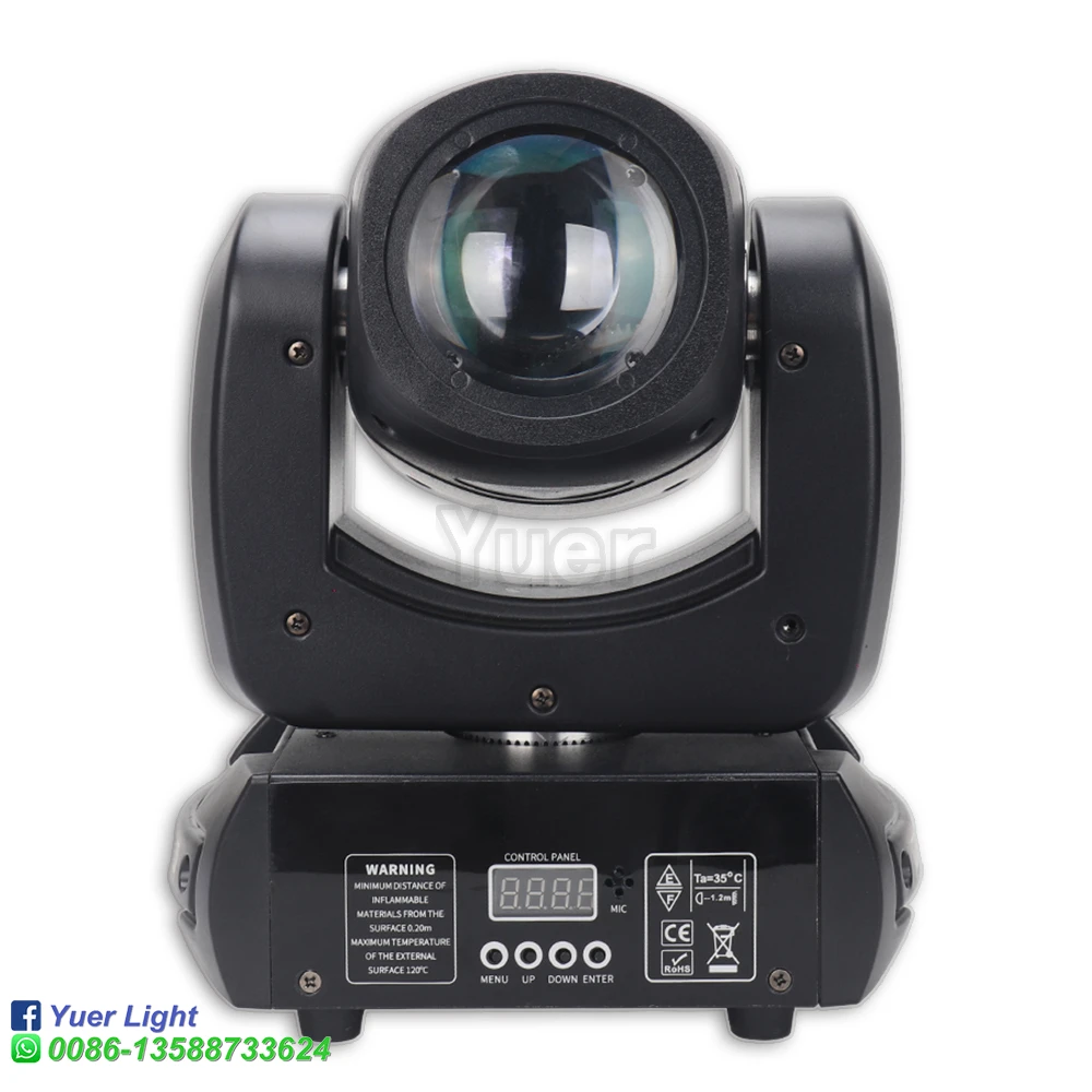 Imagem -02 - Gobo 18 Prism Led Spotlight Iluminação Efeito de Palco dj Disco Moving Head Lights Pcs Lote 100w