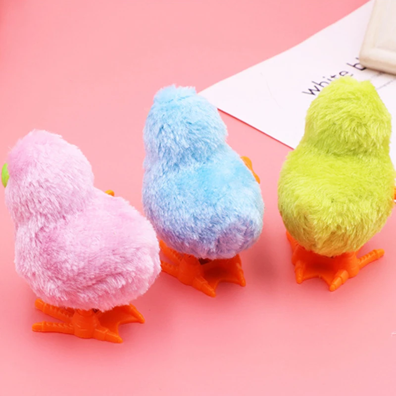 Cartoon Wind-up Glasses Pollo Giocattoli Simulazione Simpatico orologio Peluche Pollo Giocattolo Puzzle per bambini Giocattoli Regalo di compleanno per le vacanze dei bambini