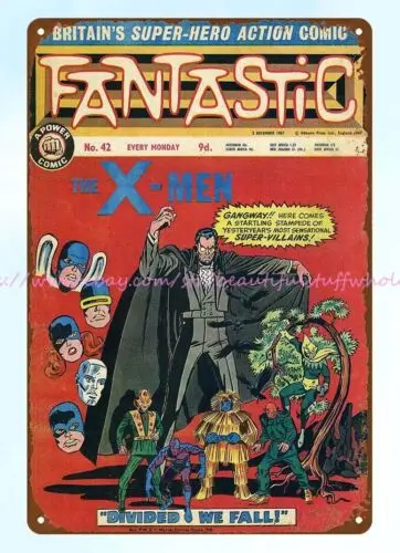 1967 comic A Power Comic Fantastic metal tin sign decor bar club shop