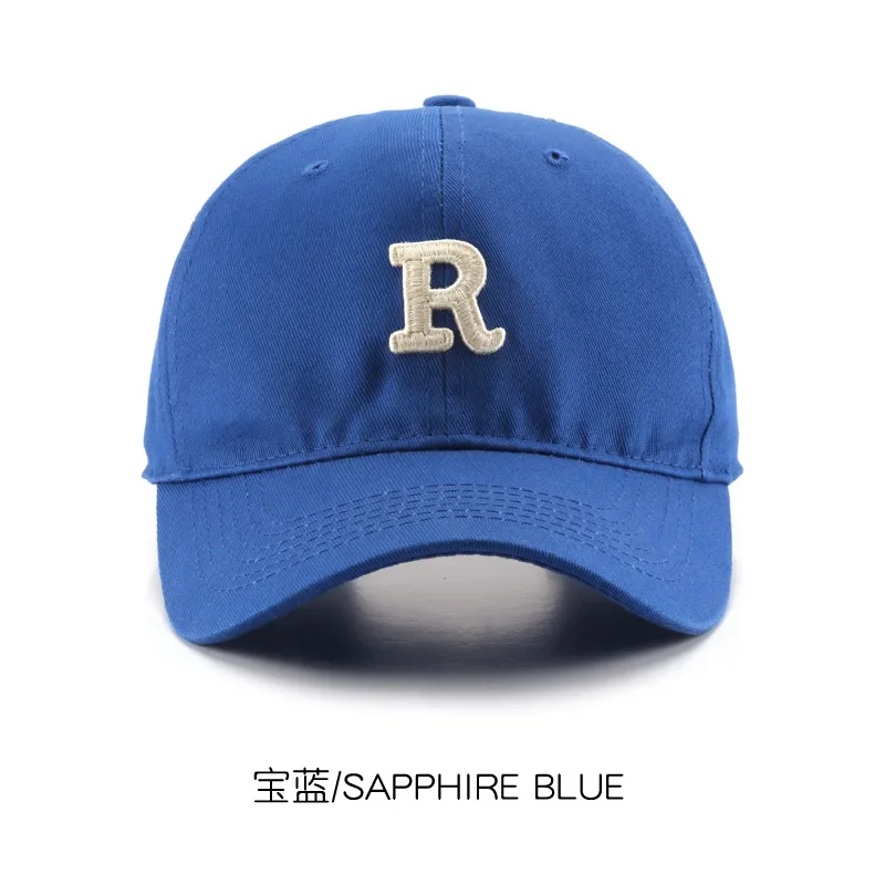 Berretto da Baseball in cotone per uomo e donna Fashion Letter "R" Patch Hat Casual Hip Hop Snapback Hat Summer Sun Caps Unisex