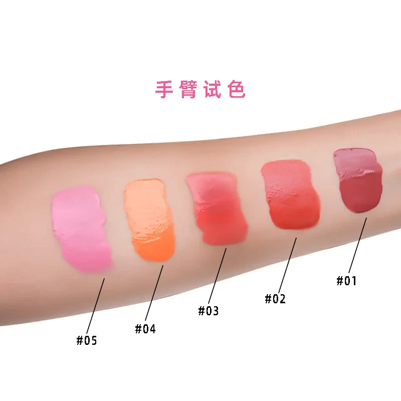 Fard liquido per il viso OEM Trucco opaco a lunga durata Fard per contorno guance naturale Illumina la tinta delle labbra delle guance Cosmetici Logo personalizzato