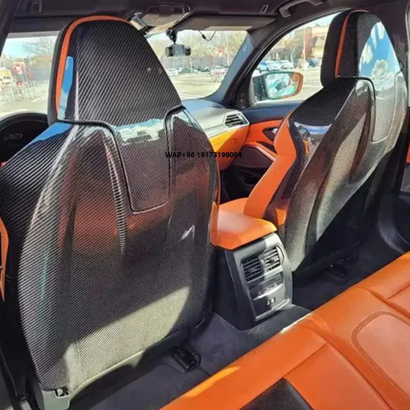 

Dry Carbon Car Seat Cover Trim Decoration for M3 G80 M4 G82 2019 up Interior Backrest Car Accessories
