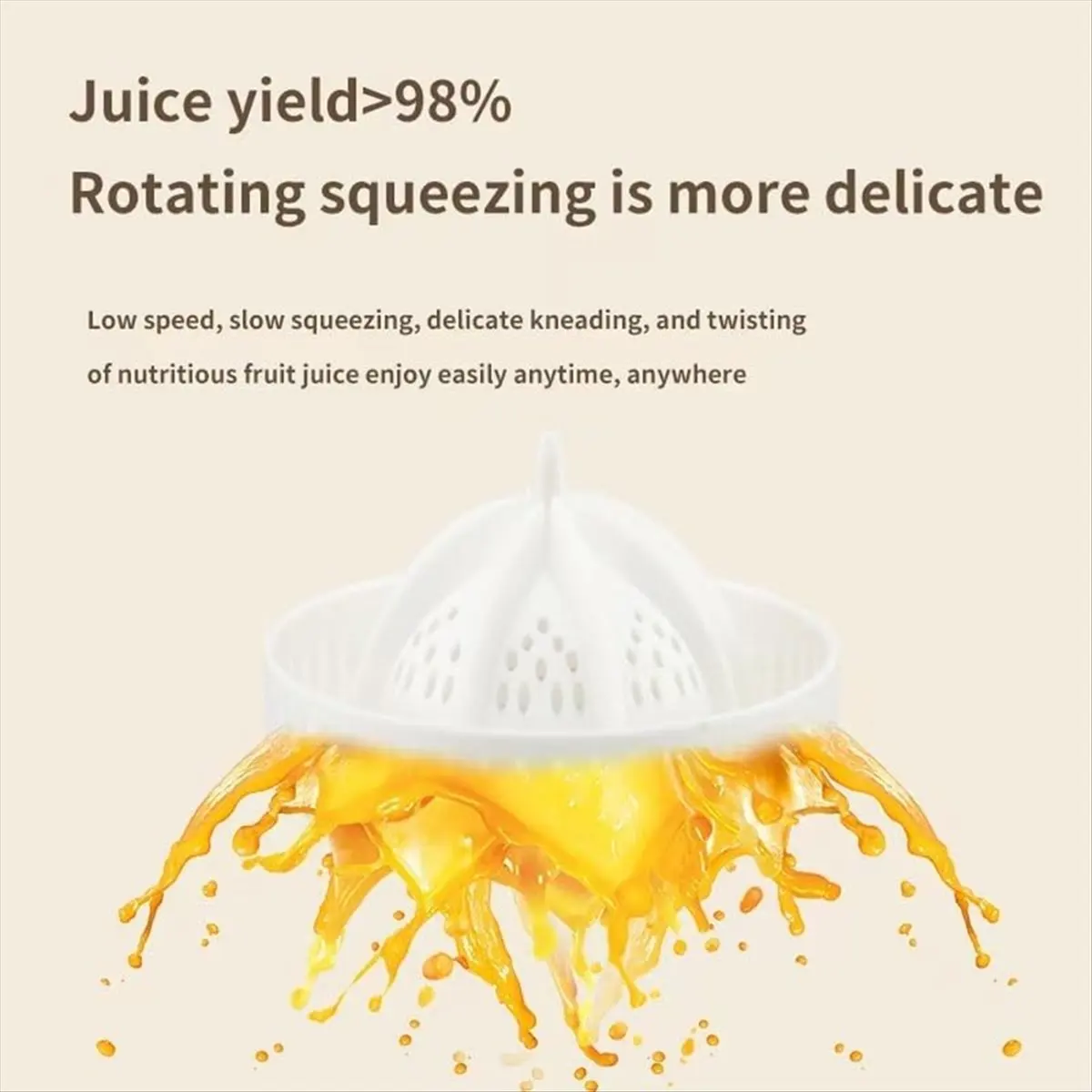 BRILLIANT 45W Cordless Juicer Automatic Separation Juicer Portable Juicer Electric Juicer for Camping and Home