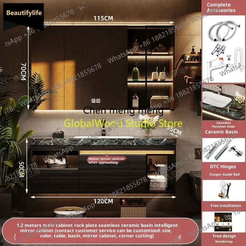 B567 Bathroom Storage Cabinet With Drawers High and Narrow Bathroom Cabinet Washbasin Space Saving Furniture Washing Machine She