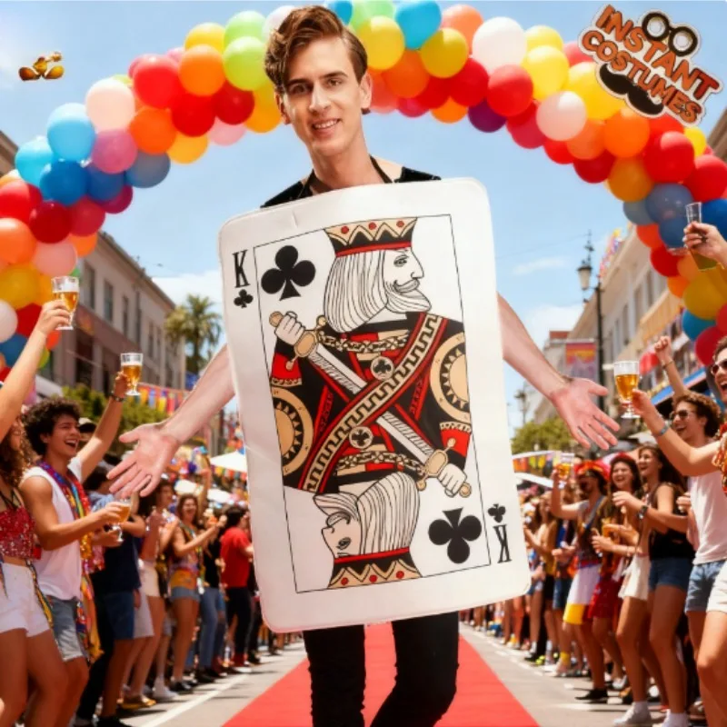 

Костюмы Аксессуары Игральные карты Костюм для пары — одинаковые костюмы короля и сердечек для карнавалов и тематических вечеринок